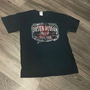Jason Aldean 2011 Tour T-Shirt Big‎ Green Tractor Size Medium Country Music